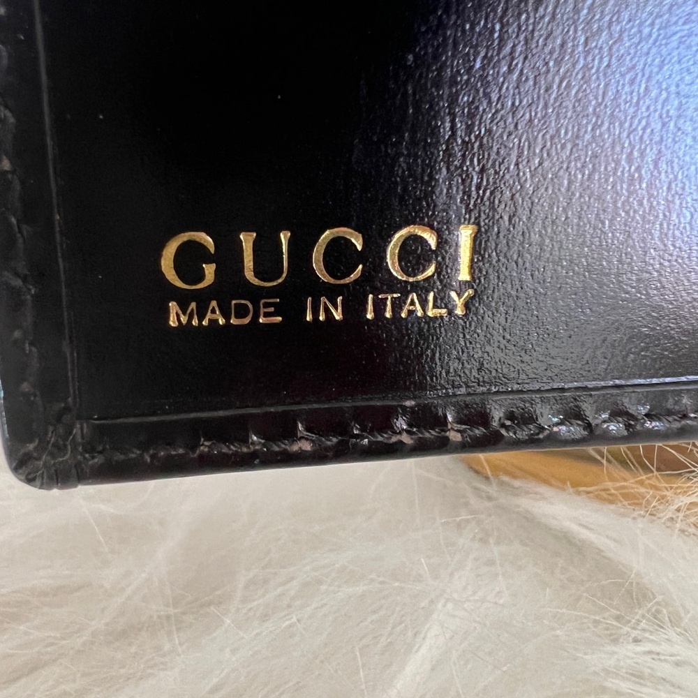 💜Gucci Leather Wallet with Kiss Lock - Picture 12 of 16